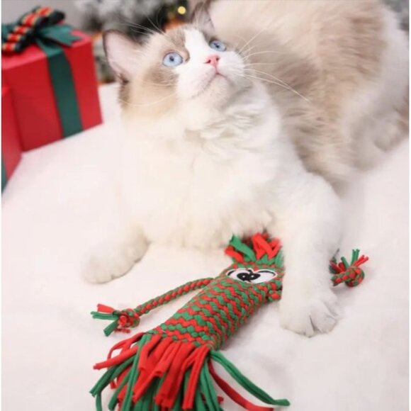 Bella Jaxony Soft Pink Fringed Squeaky Funny Character Three Toy Gift Packaged - Picture 3 of 11